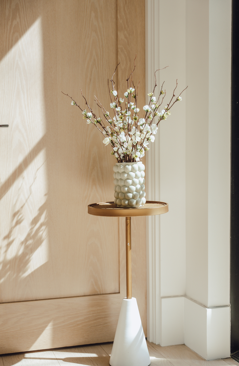 CocoBella Elettra Quince Bud Arrangement, Alternate, color, Snow