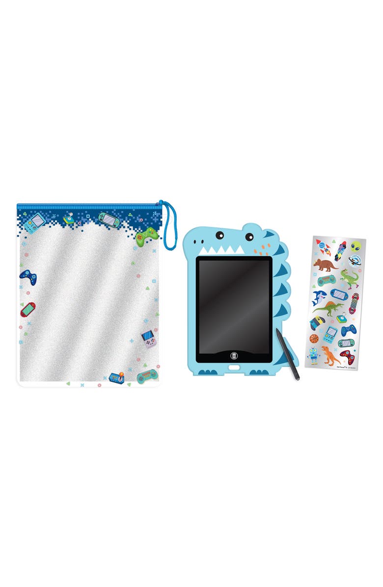 HOT FOCUS Kids' LCD Doodle Board With Stylus Pen & Sticker Set, Alternate, color, Multi