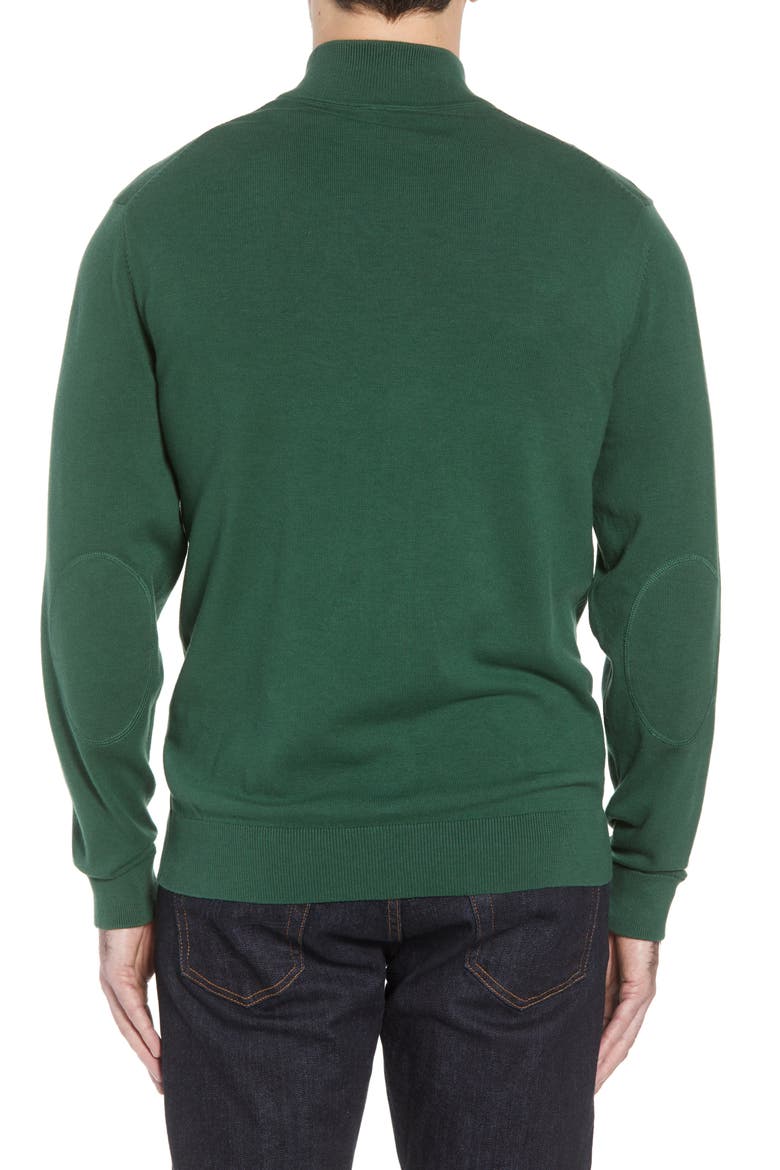 Philadelphia Eagles - Lakemont Regular Fit Quarter Zip Sweater, Alternate, color, HUNTER GREEN
