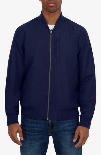Nautica Water Resistant Flight Jacket In Blue