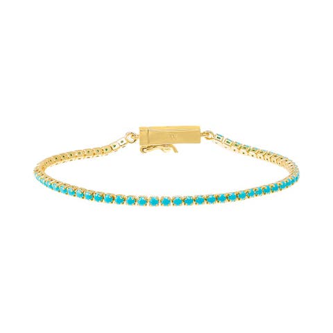 Colored CZ All Around Tennis Bracelet