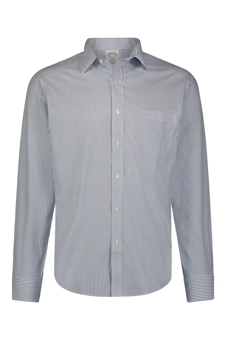 Non-Iron Regent Fit Dress Shirt, Alternate, color, STR BL