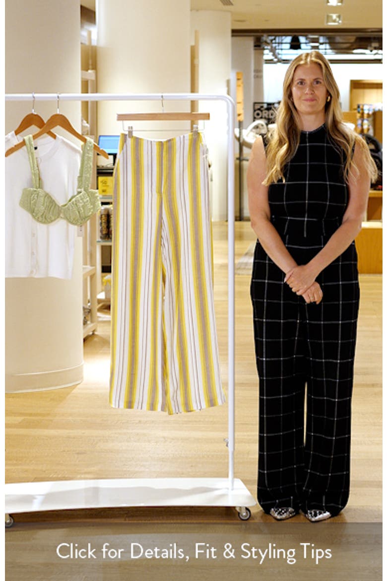 Stripe Wide Leg Slouch Pants video