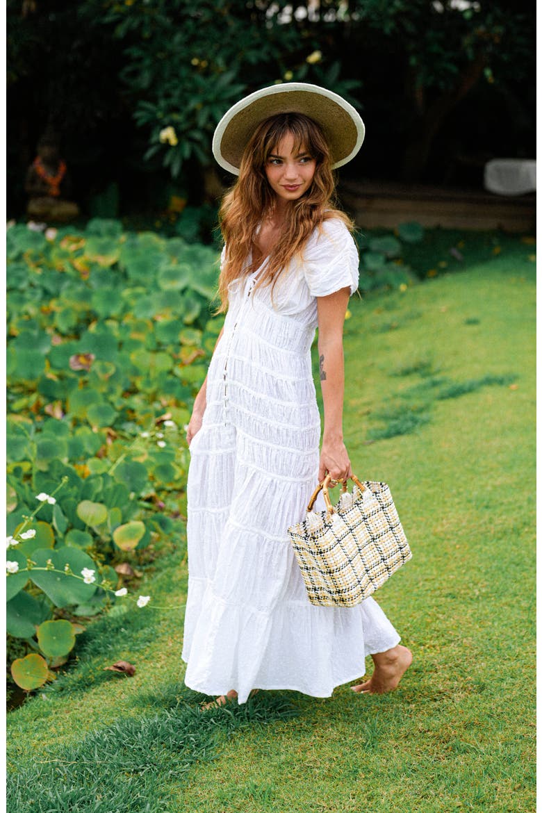 The Srikandi Ruffle Maxi Dress, Alternate, color, White