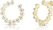 SPHERA MILANO 14k Gold Over Sterling Silver Open Flower Stud Earrings