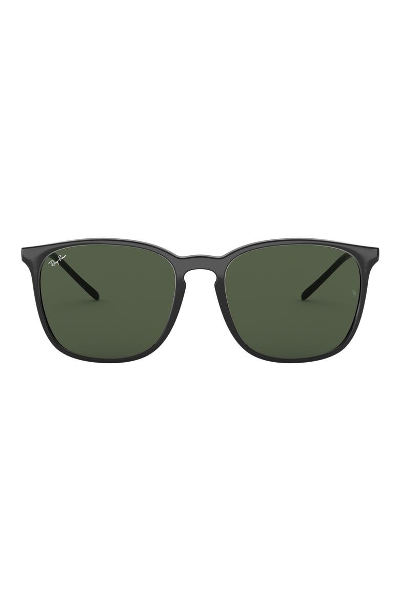 56mm Sunglasses, Main, color, GREEN