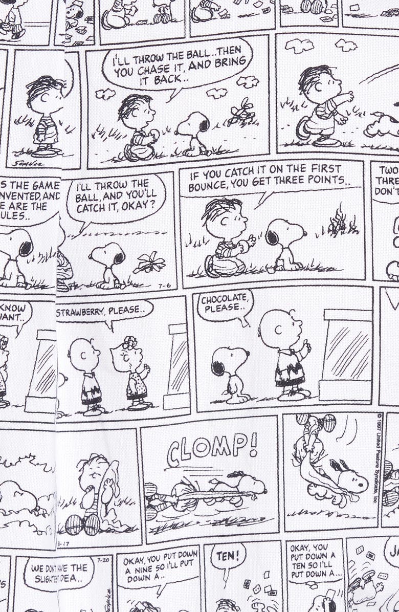 Gitman Peanuts Print Short Sleeve Sport Shirt, Alternate, color,