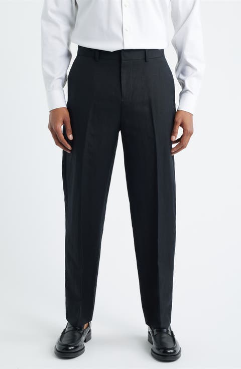 Linen Blend Tapered Leg Pants (Regular & Big)