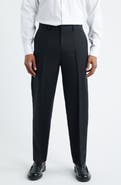 Open Edit Linen Blend Tapered Leg Pants