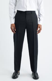 Open Edit Linen Blend Tapered Leg Pants