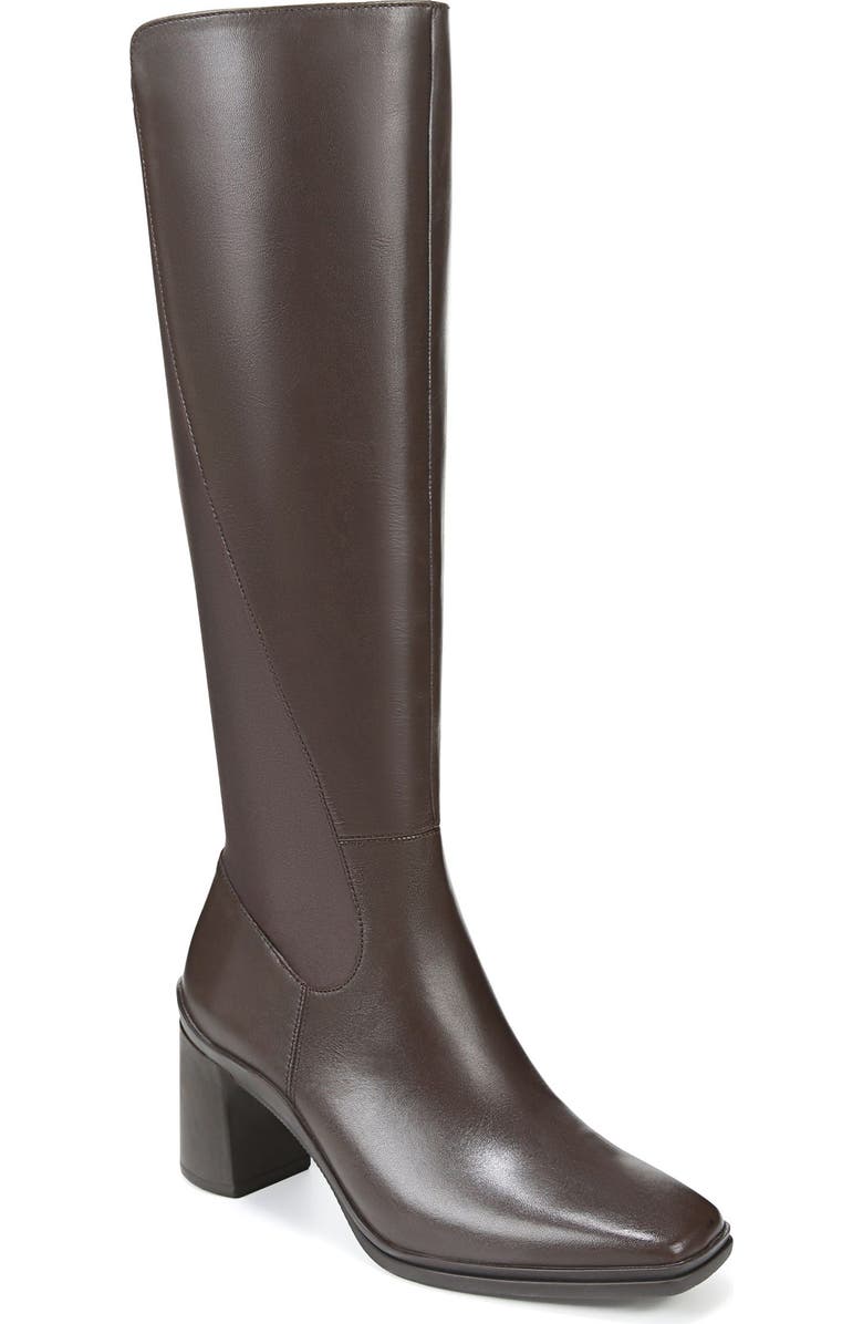 Naturalizer Axel Weatherproof Knee High Boot, Main, color, Oxford Brown Wp Leather