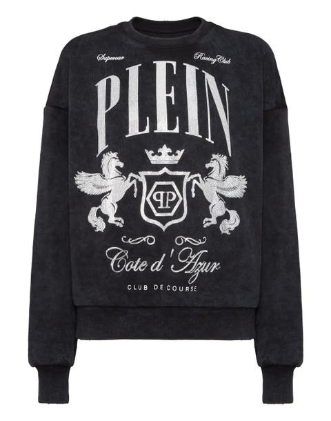 Sweatshirt Ls Strass Crystal Women