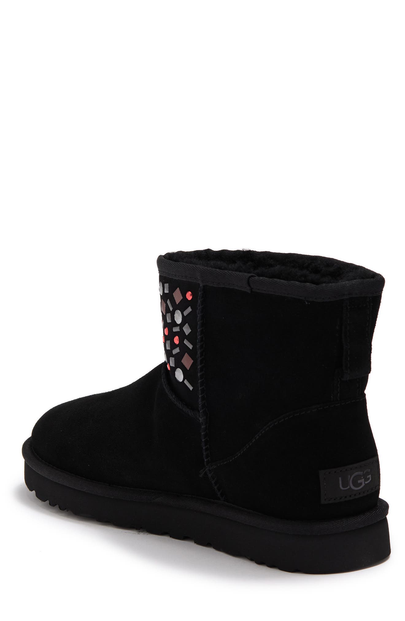UGG<sup>®</sup> UGG Classic Genuine Sheepskin Mini Stud II Boot, Alternate, color, 