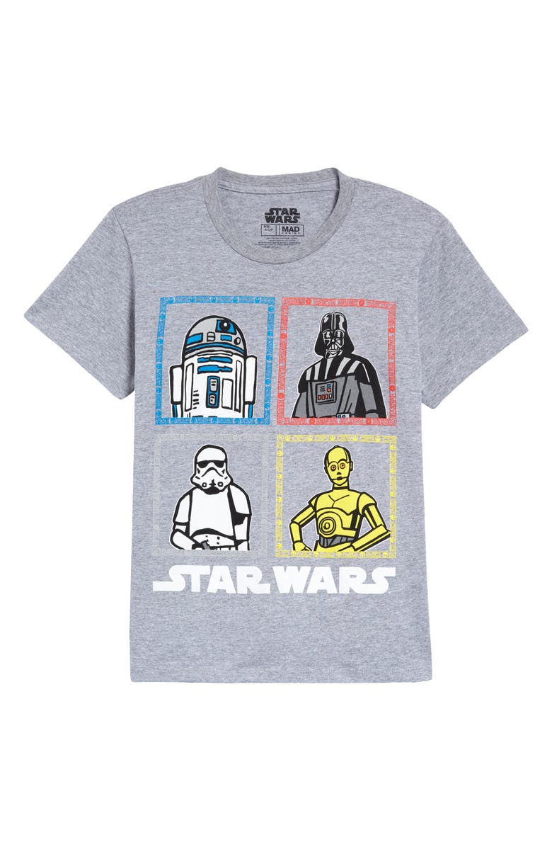 Mighty Fine Kids' Star Wars<sup>™</sup> Team Grid Graphic Tee, Main, color, 