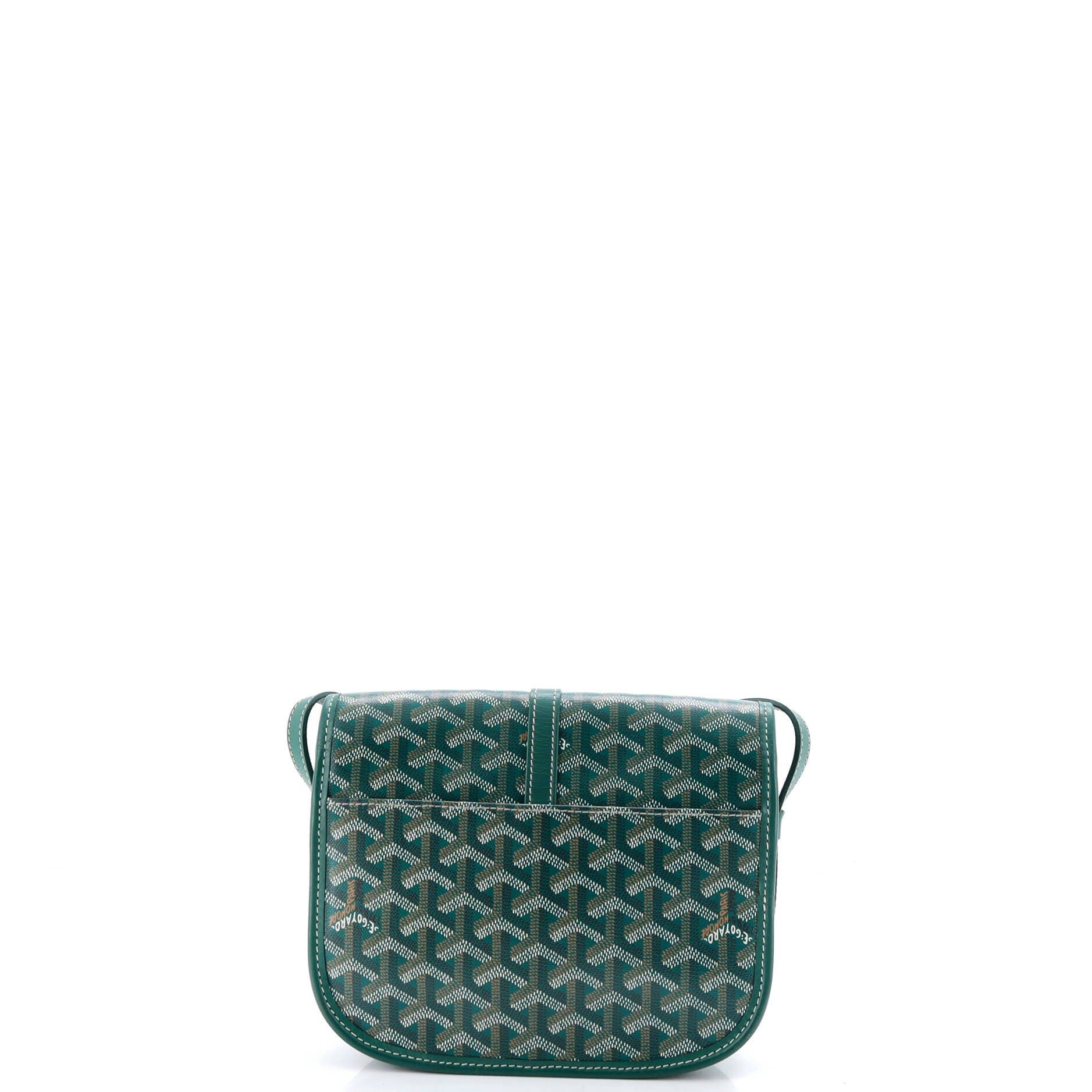 Pre-Owned Goyard Belvedere II Messenger Bag Coated Canvas PM, Alternate, color, Green