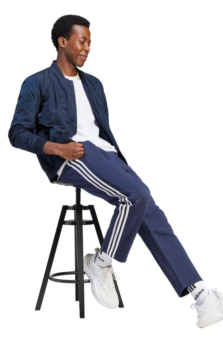 adidas Essentials 3-Stripes Fleece Pants, Alternate, color,