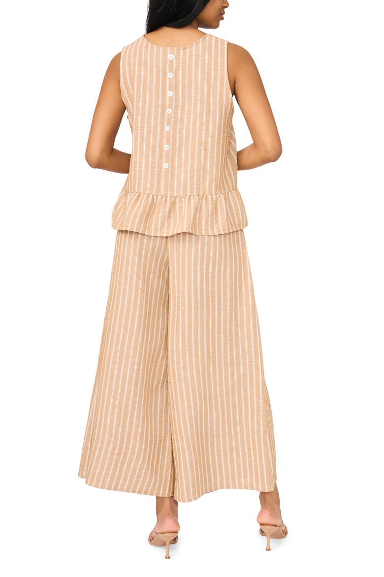 Ruffled Peplum Top, Alternate, color, BEIGE