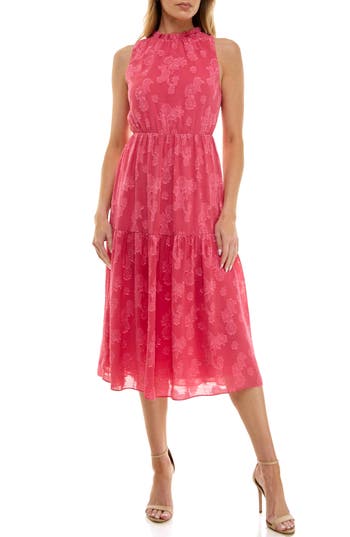 Socialite Embroidered Midi Dress