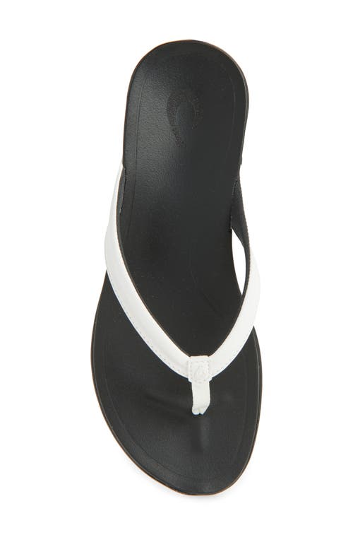 Olukai Ho'ōpio Mālua Flip Flop In Black