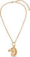 Ettika Stallion Pendant Necklace