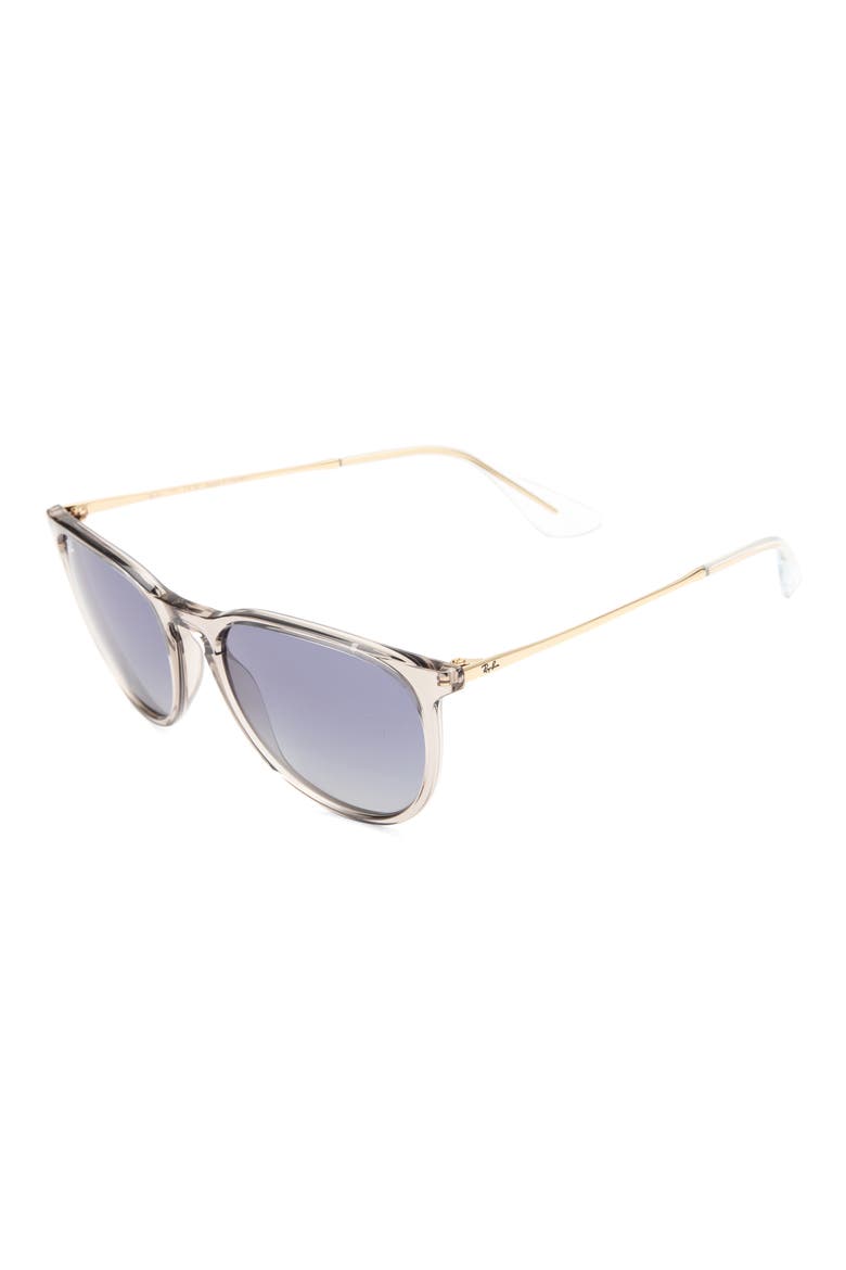 Erika 54mm Gradient Round Sunglasses, Alternate, color, BROWN / GREY DARK BLUE