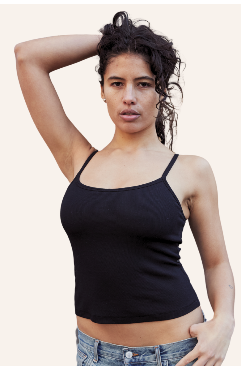 Embrace The Ribbed Bra Top, Main, color, Black