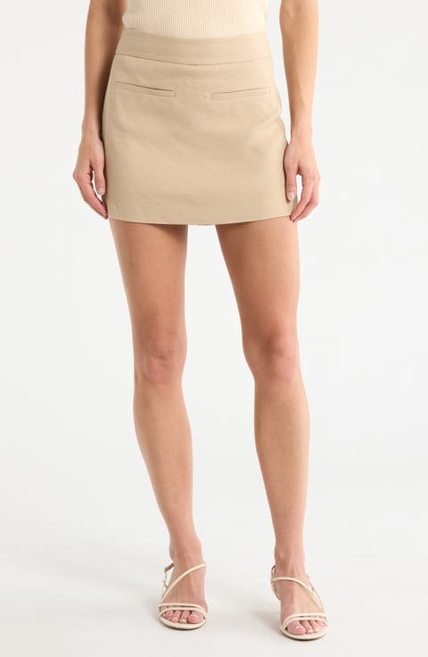 Alvara Linen Blend Miniskort