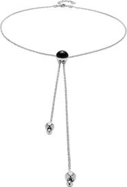UNODE50 Black Murano Slider Pendant