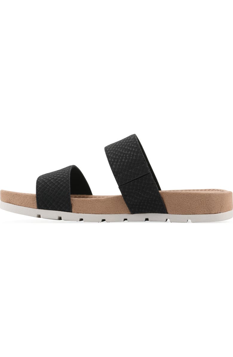 CLIFFS BY WHITE MOUNTAIN Tahlie Slide Sandal, Alternate, color, Black/Es-Print