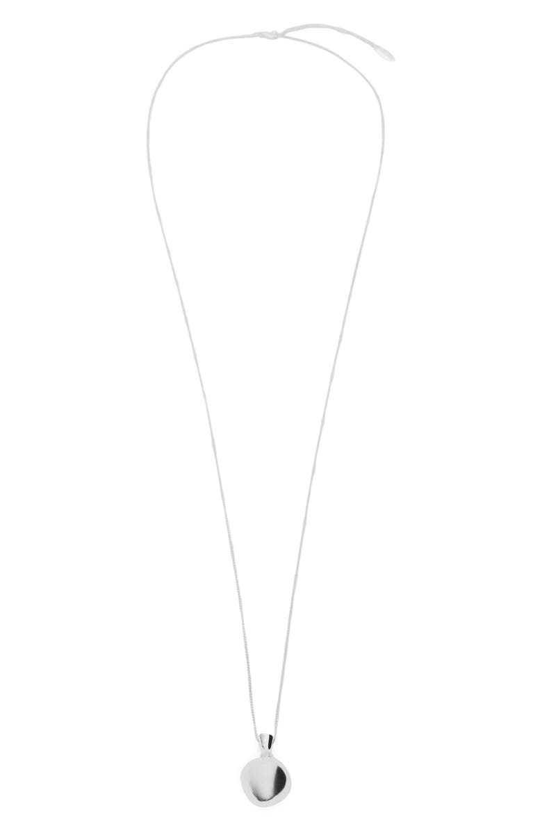 MANGO Sphere Pendant Necklace, Main, color, Silver