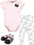 Hudson Baby Soft Cotton Collection Bodysuit, Pants, and Footwear Collection