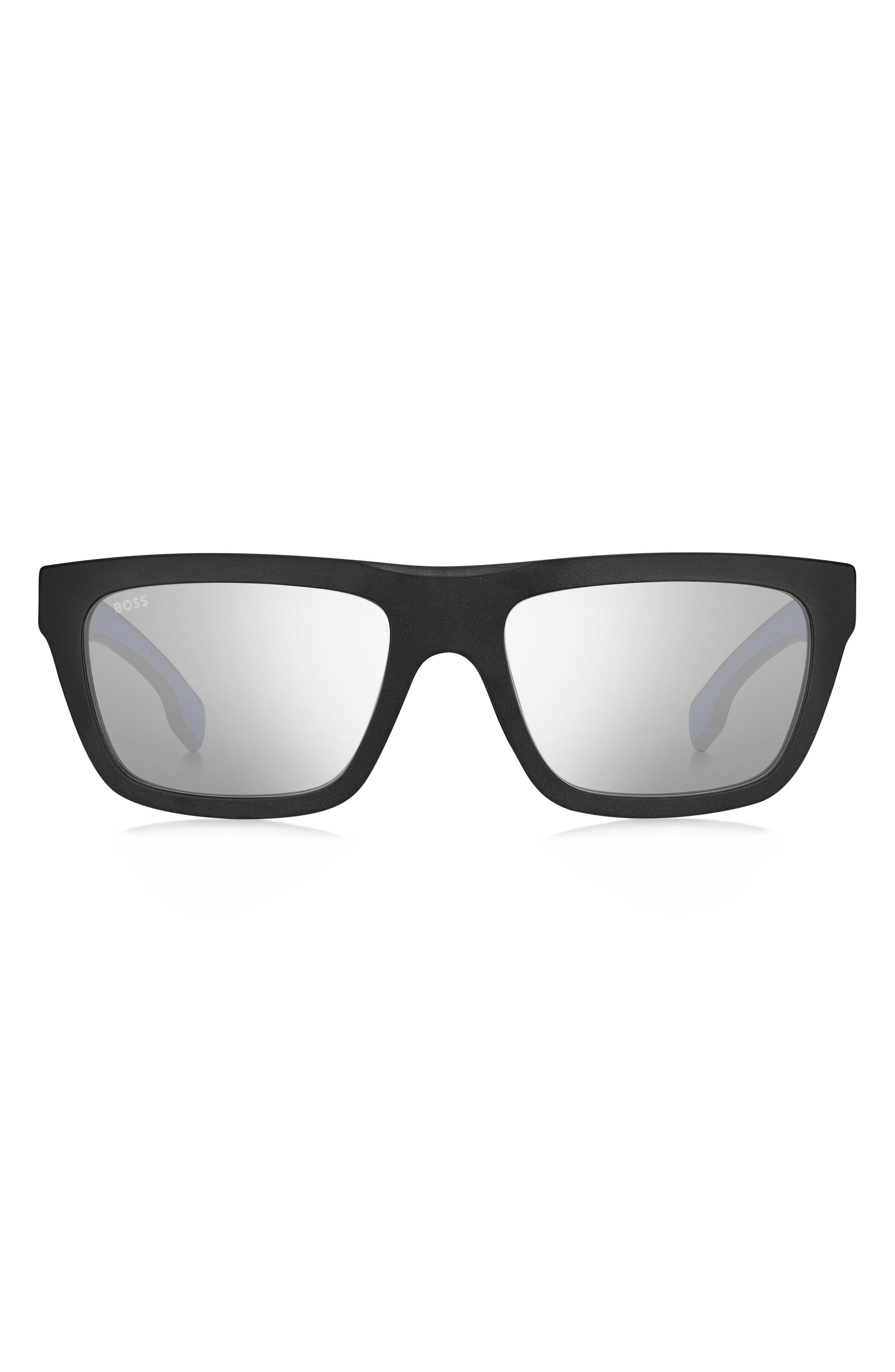 BOSS 57mm Rectangular Sunglasses