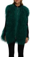 GORSKI Genuine Shearling Zip Long Vest