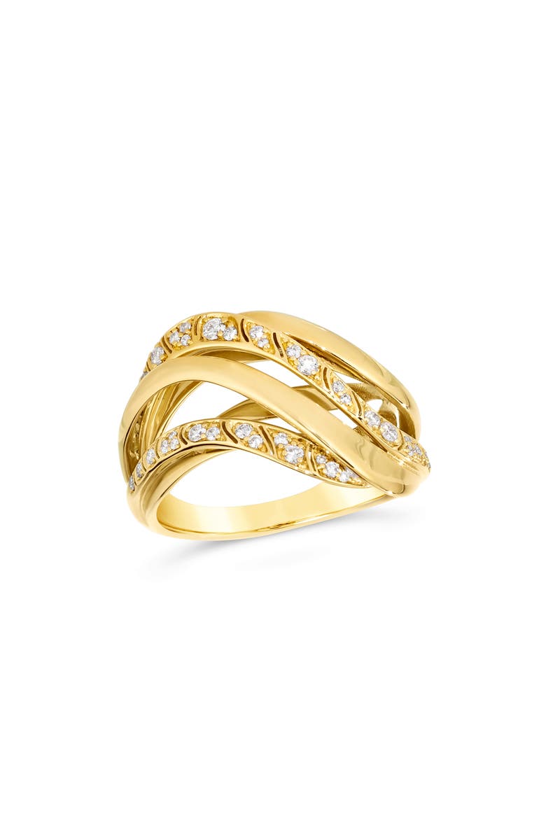 Hueb Dunas 18K Gold & Diamond Ring, Main, color, 