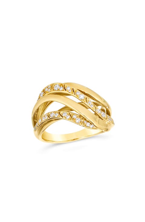 Dunas 18K Gold & Diamond Ring