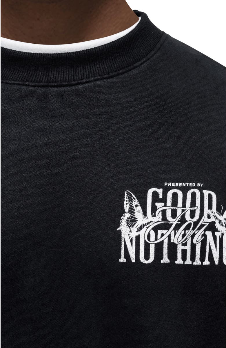 Good For Nothing Dakota Relaxed Sweatshirt, Alternate, color, Black