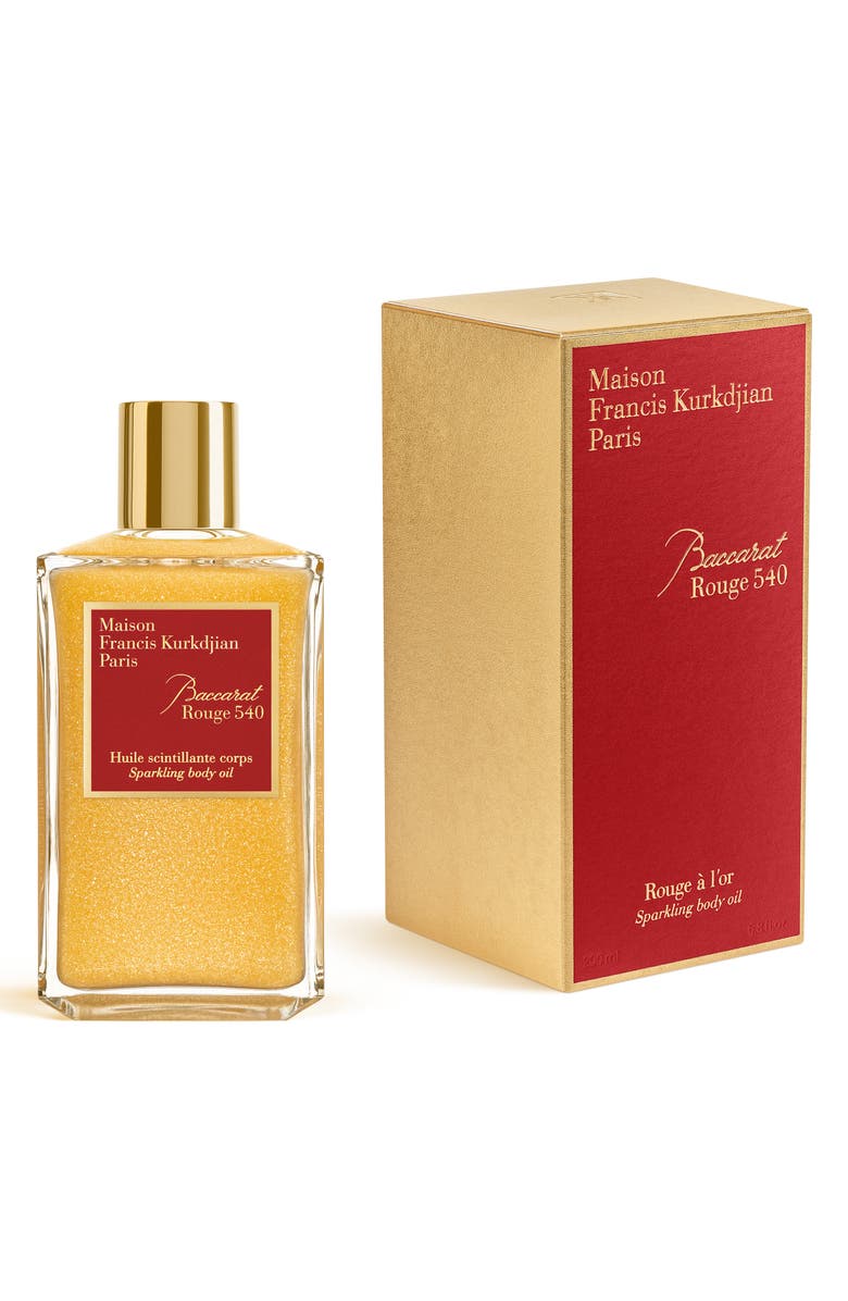 Maison Francis Kurkdjian Baccarat Rouge 540 Scented Sparkling Body Oil, Alternate, color,
