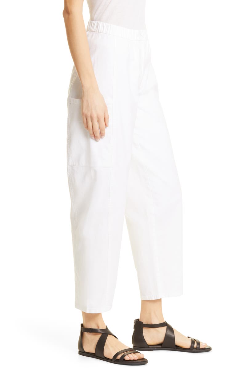 Eileen Fisher Lantern Organic Cotton Blend Cargo Pants, Alternate, color,