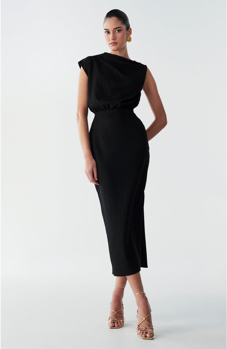 BWLDR Alias Midi Dress, Main, color, Black