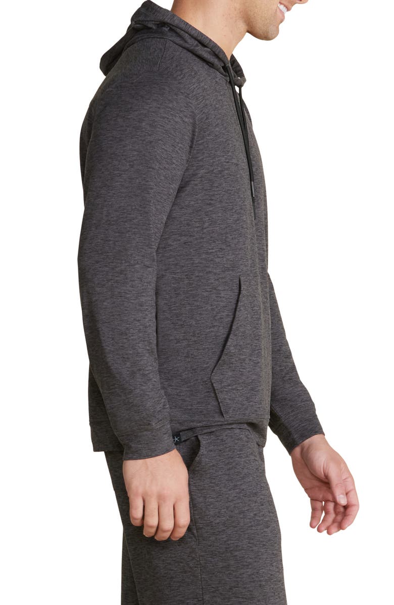 Barefoot Dreams<sup>®</sup> Malibu Collection<sup>®</sup> Butterchic Knit<sup>®</sup> Hoodie, Alternate, color, Heather Carbon