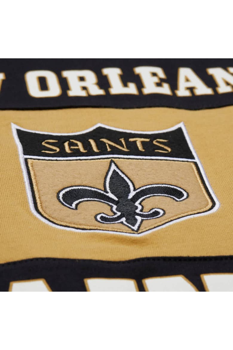 Men's Mitchell & Ness Black New Orleans Saints Retro Colorblock Tank Top, Alternate, color, Black