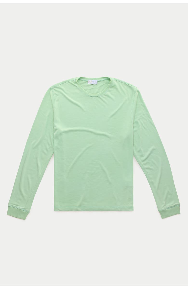 Wolf Vs. Goat (WvG) Long Sleeve Heavyweight Jersey Crewneck, Main, color, Lychen
