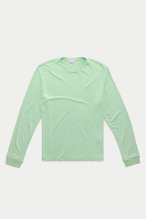 Wolf Vs. Goat (wvg) Long Sleeve Heavyweight Jersey Crewneck In Green