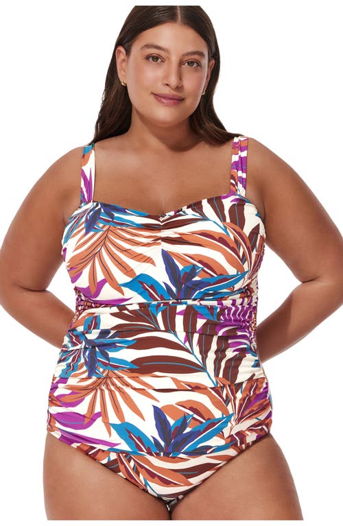 Gottex Plantopia Plus Size Tankini Top In Multi