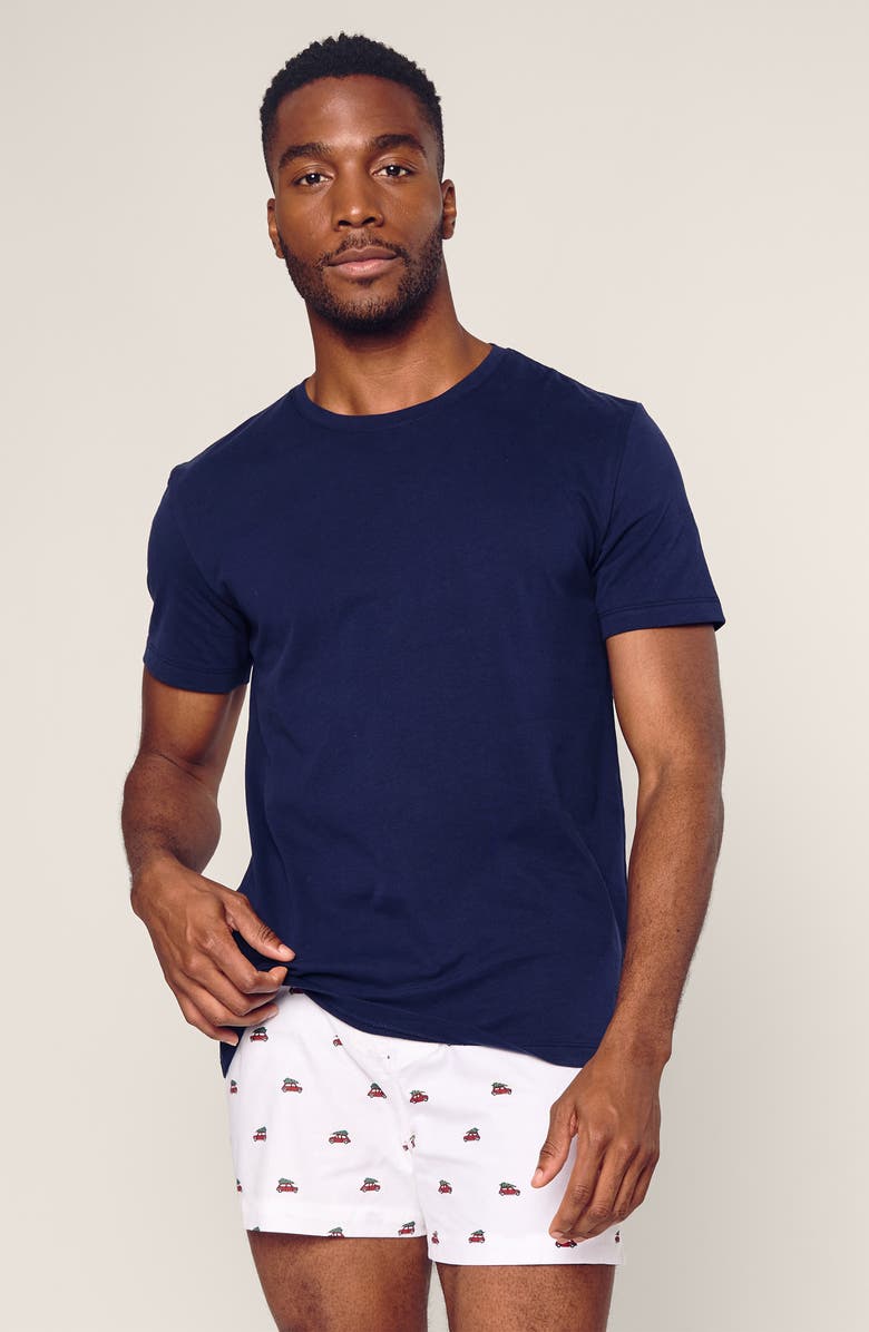 Petite Plume Holiday Assorted 3-Pack Cotton Twill Boxers, Alternate, color, Red