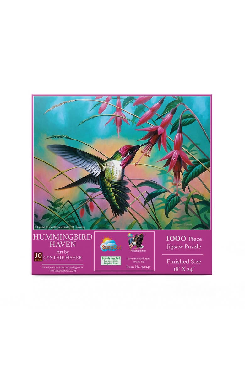 Sunsout Hummingbird Haven 500 piece Jigsaw Puzzle for Adults, Alternate, color,