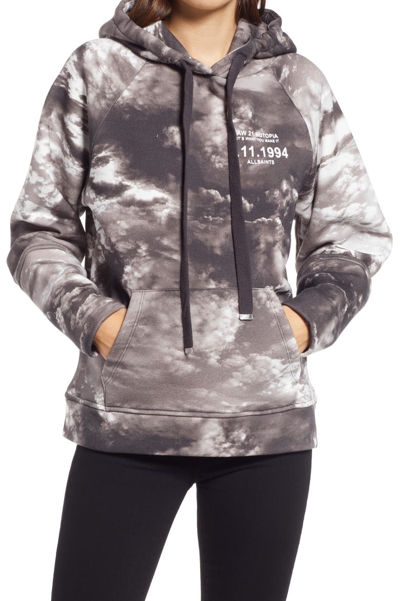 Skye Lucia Hoodie, Main, color, BLACK