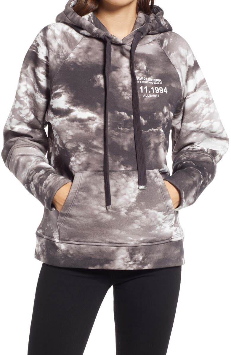 AllSaints Skye Lucia Hoodie, Main, color, 