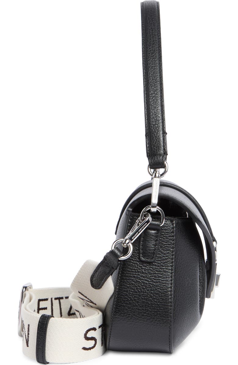 Stuart Weitzman Milan Shoulder Bag, Alternate, color, Black