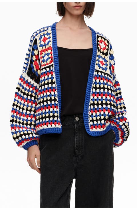 Crochet Balloon Cardigan